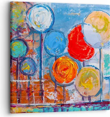 Produktbild von Bild auf Leinwand - Leinwandbild - Abstraktion modern - 30x30cm - Wand Bild - Wanddeko - Wandbilder - Leinwanddruck - Bilder - Kunstdruck - Wanddekoration - Leinwand bilder - Wandkunst - AC30x30-4013