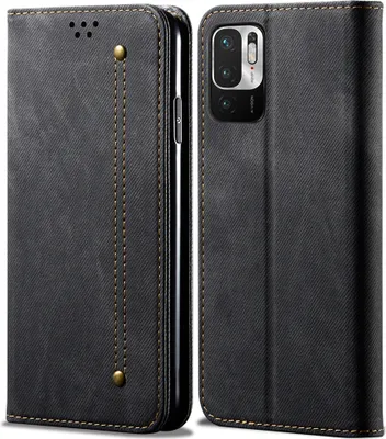 Immagine prodotto di Custodia Redmi Note 10 5G, Custodia a portafoglio in pelle con chiusura magnetica e supporto per Xiaomi Redmi Note 10 5G nero