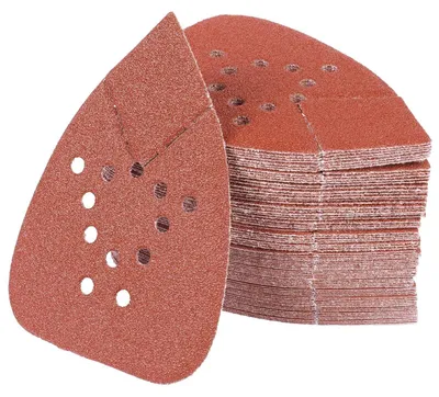 Produktbild von Dreieckschleifpapier 80 Körnung 90 Stück 135 x 93 mm Klett für Dreieckschleifer