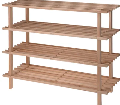 Produktbild von Koopman Schuhregal, Holz, 77x26x65 cm, braun