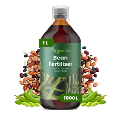 Obrázek produktu pro Tekuté Hnojivo pro Fazulu 1 L – 2-1-8 NPK – Pro Zeleninu & Strukoviny – Pro Zdravé Rostliny & Bohatú Úrodu – Podporuje Kořeny & Květy – Organifer
