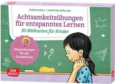 Obrázek produktu pro Achtsamkeitsübungen für entspanntes Lernen. 30 Bildkarten für Kinder