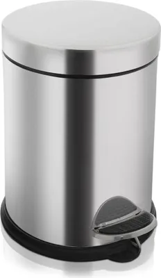 Produktbild von Mülleimer 3,2L aus Edelstahl mit Pedal und Kunststoffeinsatz