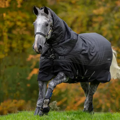 Produktbild von Horseware Amigo Bravo 12 Reflectech Plus Medium 250g - Black/Reflective & Black, 130