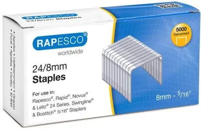 Produktbild von RABESCO - Staples 24/8 Veri 5000st | Box A 5000 Stück | 20 Teile