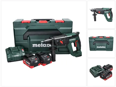 Zdjęcie produktu dla Metabo KH 18 LTX 24 akumulatorowy młot udarowo-obrotowy 18 V 2,1 J SDS plus + 2x akumulator 8,0 Ah + ładowarka + metaBOX