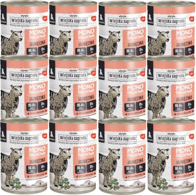 Produktbild von WIEJSKA ZAGRODA Puppy Monoprotein Lamb - nassfutter für Hunde - 400g