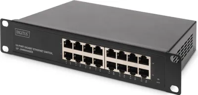 Image de ASSMANN DIGITUS Commutateur Gigabit Ethernet 16 ports 10" non géré