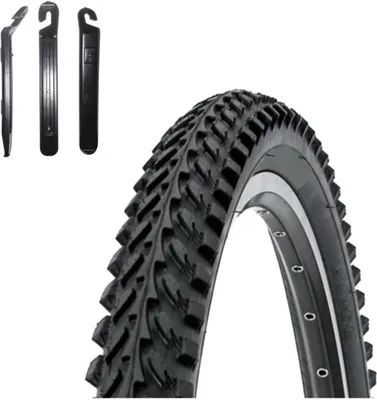 Image de 1 x pneu de vélo VTT Kenda K-898 26" noir 54-559 (26 x 2,10) avec 3 démonte-pneus