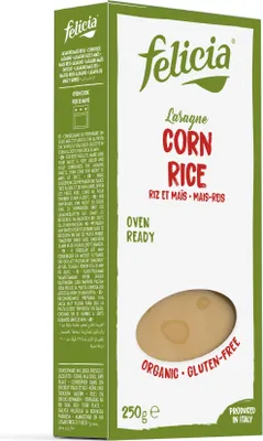 Zdjęcie produktu dla Felicia Makaron Kukurydziano-Ryżowy Lasagne250G