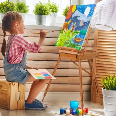 Produktbild von GOPLUS Kofferstaffelei mit Tragegurt, Staffelei mit Palette, Höhenverstellbare Atelierstaffelei, mit Schublade, für Keilrahmen bis zu 86 cm