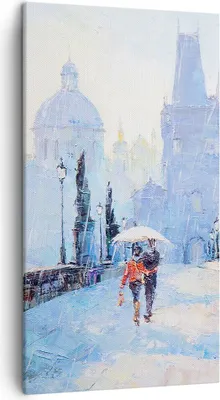 Produktbild von Bild auf Leinwand - Leinwandbild - Brücke Stadt Prag - 45x80cm - Wand Bild - Wanddeko - Wandbilder - Leinwanddruck - Bilder - Kunstdruck - Wanddekoration - Leinwand bilder - Wandkunst - PA45x80-3416