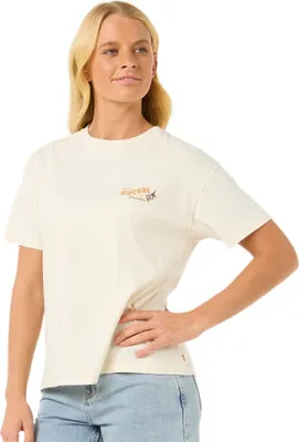 Produktbild von Rip Curl Cala Vadella Relaxed Kurzarm-t-shirt Beige S Frau Beige S