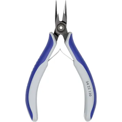 Produktbild von KNIPEX Praez.-Elektr.zange, flachrund