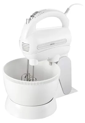 Handmixer 600 W, 5 Stufen + Turbo, mit Schüssel, Edelstahl-Zubehör