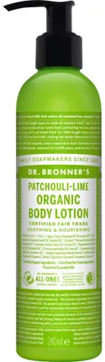 Productafbeelding van Dr. Bronner's Bodylotion Patchouli Lime (240 ml)