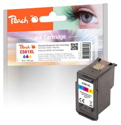 Obrázek produktu pro Peach PI100-452, Vysoká (XL) výtěžnost, Purpurová, Žlutá, Azurová, 16 ml, 1 kusů, 485 str., Balení po jednom