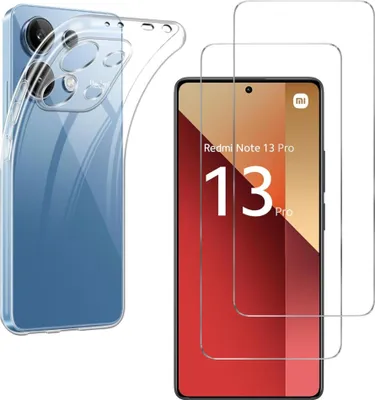 Zdjęcie produktu dla Etui do Xiaomi Redmi Note 13 Pro 4G z 2 osłonami ekranu ze szkła hartowanego Phonillico®