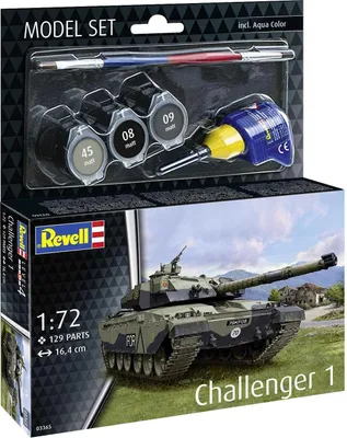Imagen del producto de Kit de modelismo Revell, tanque Challenger 1, escala 1:72
