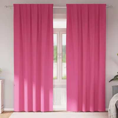 Produktbild von Verdunkelungs-Vorhänge mit Ringen 2 pcs Helles Pink