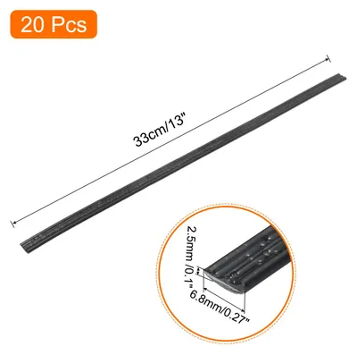 Produktbild von 20 Stš¹ck 200mm Kunststoff Schwei?st?be PE Schwei? Draht Kunststoff Schwei?en Schwei? Streifen fš¹r Plastik Schwei?ger?t Schwei?reparatur Schwarz