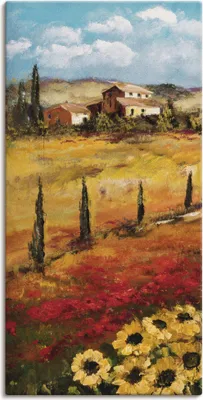 Produktbild von ARTland Leinwandbild Toskana Größe: 30x60 cm
