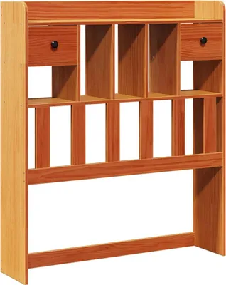 Produktbild von vidaXL Kopfteil mit Stauraum Wachsbraun 75 cm Massivholz Kiefer