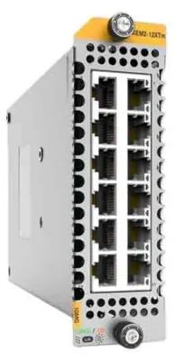 Produktbild von Allied Telesis XEM2-12XTm, 2.5 Gigabit Ethernet, 10 Gigabit Ethernet, Gigabit Ethernet, 10,100,1000 Mbit/s, 29 W, 0 - 40 °C, 109 mm, 170 mm