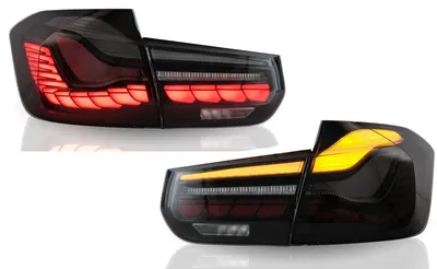 Für BMW F30 Limousine 11-19 Original Urban OLED LED Rückleuchten Schwarz Smoke in der Farbe Schwarz von Jom Car-Parts GmbH