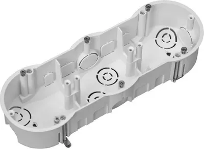 Produktbild von Hohlwanddose 3-fach Schalterdose Abzweigdose Hohlraumdose Ø 60 x 45 mm