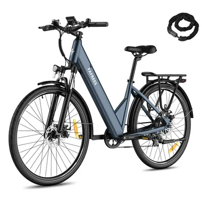 Produktbild von E Bike 27,5 Zoll Pedelec, Rostfreie Aluminiumlegierung 36 V 15 Ah 540 Wh bis zu 90 - 110 km, Wasserdicht IP54, E- Fahrrad mit 7 Gang und App, Blau