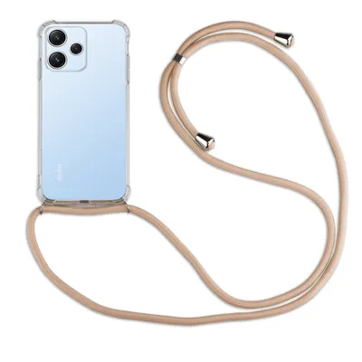 Produktbild von Handykette für Xiaomi Redmi 13 / Poco M6 Handyhülle mit Band Hülle mit Kordel Beige / Braun