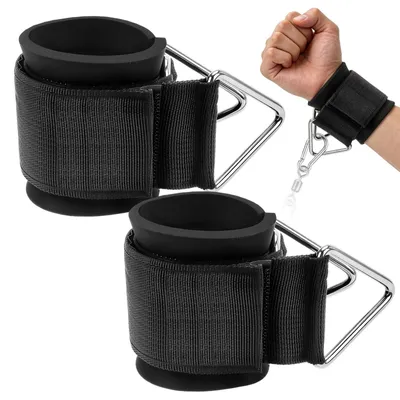 Produktbild von 2 Stück Handgelenksbandagen, Fitnessgeräte, Fußschlingen, Kabelzug