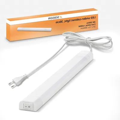 Produktbild von LED-Unterbauleuchte – Schrankleuchte – Arbeitsplatzbeleuchtung – Integriertes LED-System – 30 cm – Neutralweiß