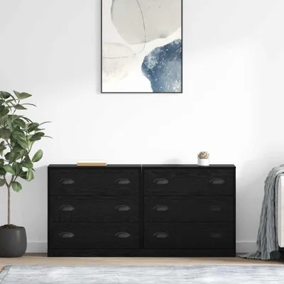 Immagine prodotto di vidaXL, mobiletti contenitori laterali, 2 pezzi, effetto legno noce, 70 x 35,5 x 67,5 cm