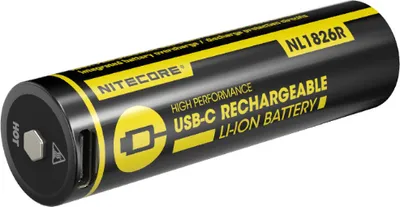 Obrázok produktu pre Nitecore NL1826R nabíjateľná lítium-iónová batéria 18650, 2600 mAh