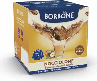 Immagine prodotto di Caffè Borbone Capsule per Dolcegusto Nocciolone 16 pz