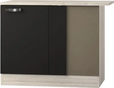 Produktbild von Optifit Eckunterschrank Faro220 BxTxH 100 x 60 x 84,8 cm anthrazit matt zerlegt Anschlag reversibel KUFR UEL106-9+