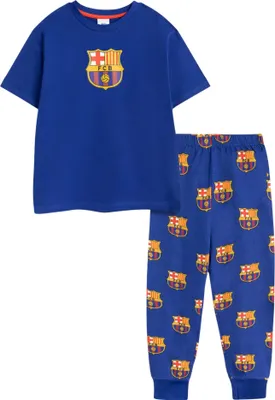 Produktbild von FC Barcelona - Schlafanzug mit langer Hose für Jungen, kurzärmlig NS9170 (158-164) (Blau)