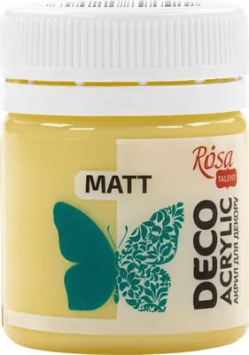 Obrázek produktu pro Rosa Talent Akrylová barva Yellow Light (30) Mat 20 ml 1 ks