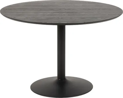 Image de Smuk Table à manger Ø 110 cm Lathan Noir