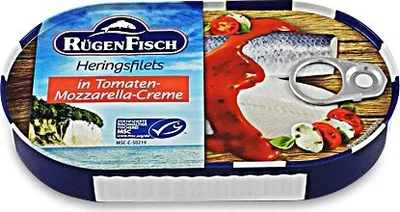 Produktbild von Heringsfilets in Tomaten-Mozzarella Creme (200 g)