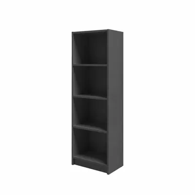 Zdjęcie produktu dla Regał na książki, 50 x 31 x 148 cm, czteropółkowy regał wykonany z płyty o grubości 16 mm, nowoczesny regał otwarty, regały do przechowywania i ekspozycji