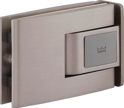 Image de Ferrure de porte battante Tensor Huisserie en verre, point d'arrêt 90°, effet inox