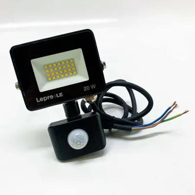Obrázok produktu pre Lepro 20W LED reflektor s detektorom pohybu vonku, 1700LM vonkajší reflektor 5000K studená biela super jasný reflektor, IP65 vodotesný reflektor, ideálne vonkajšie svetlo pre záhradu, dvory, garáž, dom, hotel
