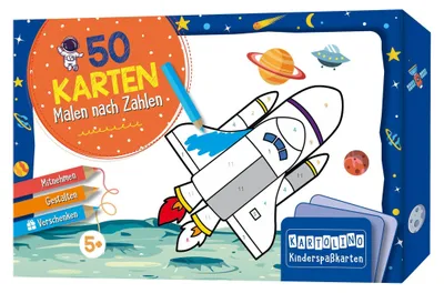 Produktbild von 50 Karten Malen nach Zahlen - Weltraum