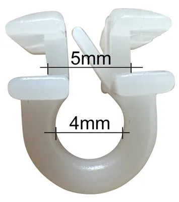 Produktbild von rewagi® 100 Universal-Gleiter GON weiß für Alu-Gardinenschienen Laufnut 6 mm
