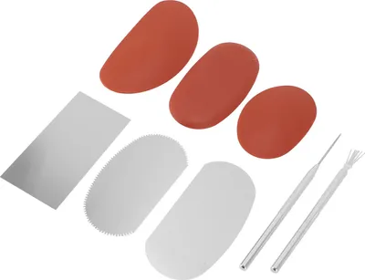 Produktbild von 8-teiliges Set Töpferwerkzeuge Aluminium-Skulptur Töpferform Schaber Ton-Nadel
