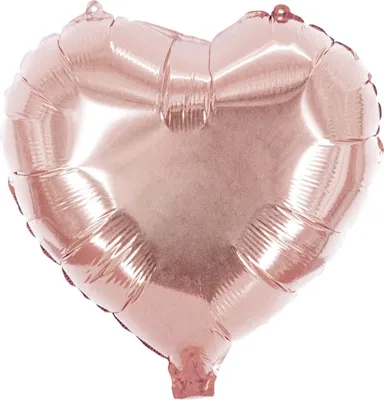 Produktbild von Herz Folienballon roségold Ø45 cm – Party Deko Ballon für Hochzeit & Geburtstag