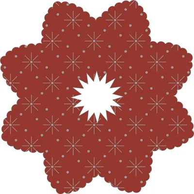 Produktbild von Tropfenringe aus Tissue in Bordeaux, Ø100mm, Innenloch 22mm, 250 Stück